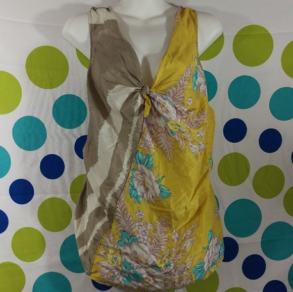 Anthropologie Tops - Deletta Anthropologie XS Floral Multicolored Top